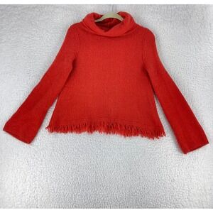Akemi + Kin Orange Knit Cowl Neck‎ Pullover Sweater Womens Long Sleeve Size XS
